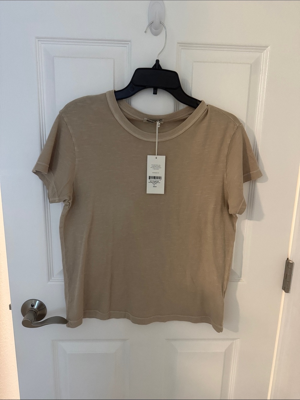 NWT buck mason women’s short sleeve tan t shirt M